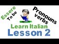 Learn Italian Lesson 2 - Italian Pronouns and verb