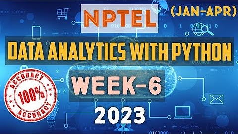 Data Analytics with Python || NPTEL Week 6 assignment answers || #nptel #skumaredu