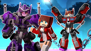 EVIL TWIN JJ TRANSFORMER FALL in LOVE? SAD STORY of JJ - JJ and Mikey Maizen Minecraft Animation