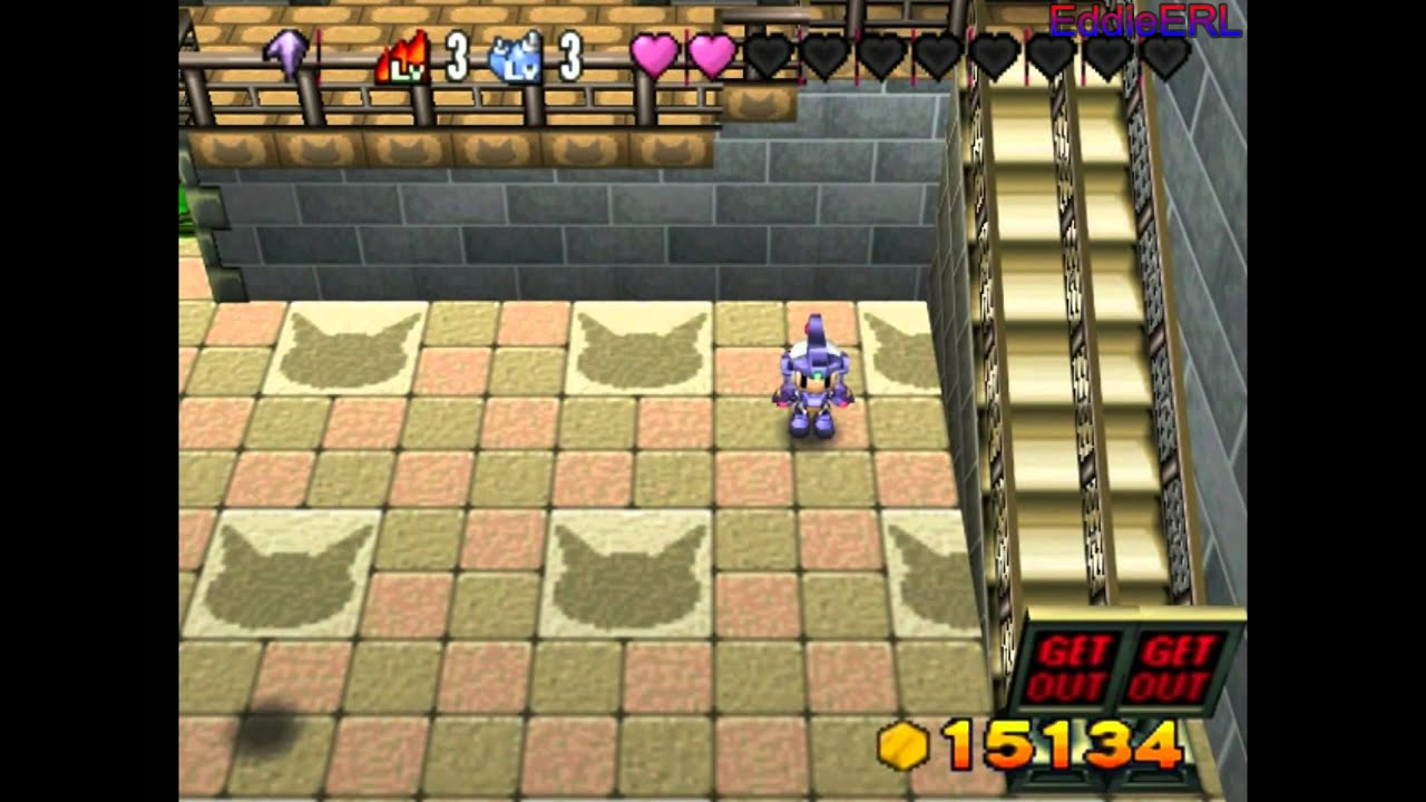 (N64) BomberMan 64 - The Second Attack - Walkthrough Part 11A - Epikyur & Final Custom Parts (100%)