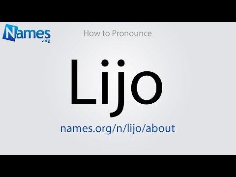 How to Pronounce Lijo