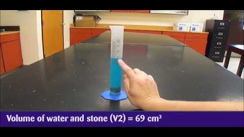 Measuring the volume of an irregular solid body