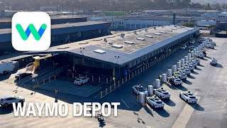 Behind the Scenes at Waymo Driverless Taxi Depot