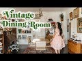 Mid-Century + Boho Dining Room Tour | Emily Vallely's Vintage Apartment