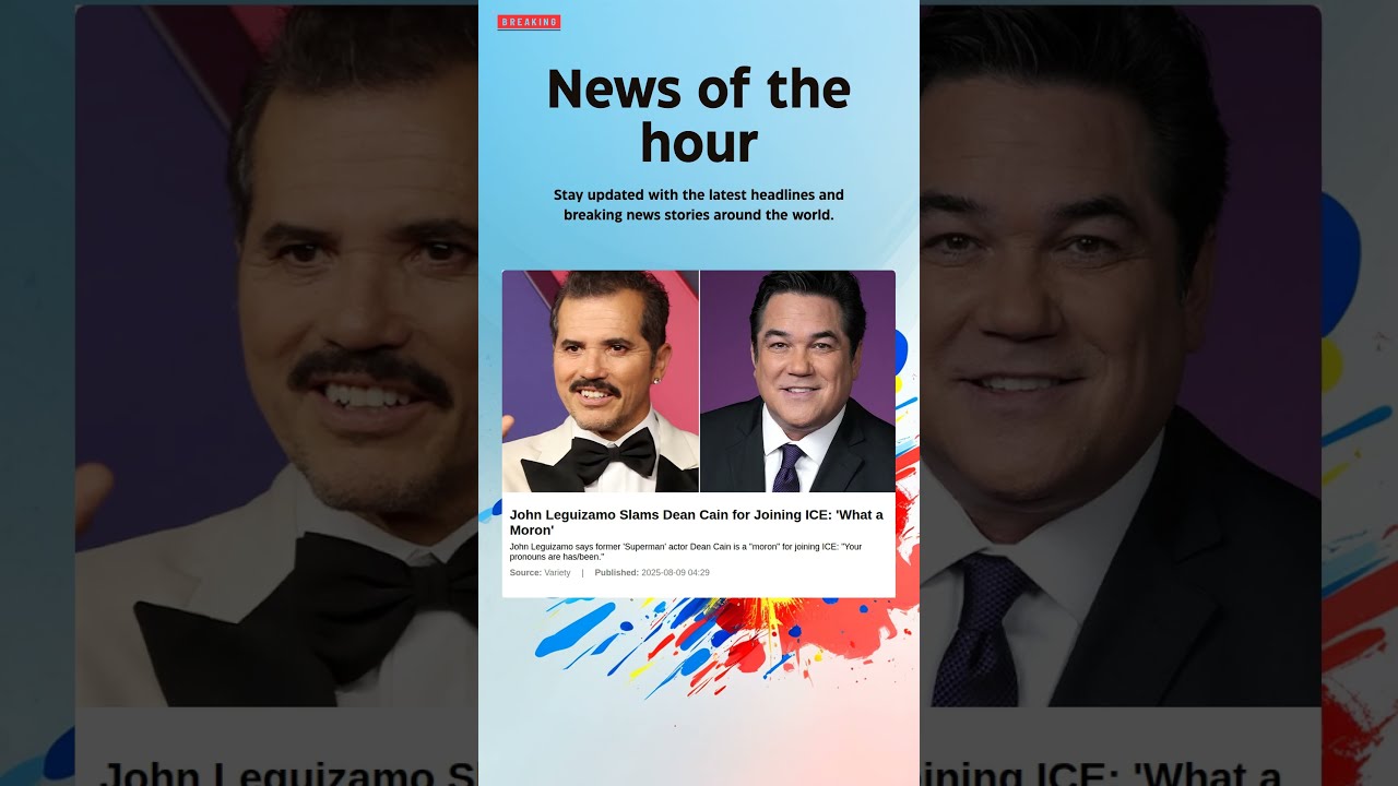 Breaking News John Leguizamo Slams Dean Cain For Joining ICE What A Moron