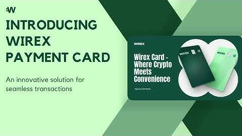 The ultimate solution for spending crypto and stableCoins . Wirex Card