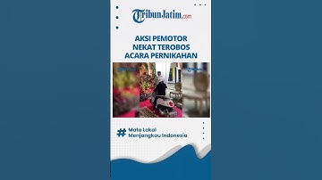 Tak Mau Mengalah, Aksi Pemotor Terobos Acara Pernikahan