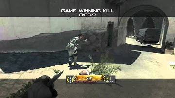 MW3 Piazza: 900 Throwing Knife Game Winning Killcam