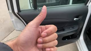 CHRYSLER 200 – child safety lock location