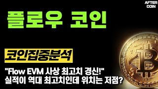 [플로우 코인] &quot;Flow EVM 사상 최고치 경신!&quot; 실적이 역대 최고치인데 위치는 저점? #플로우코인전망 #플로우코인분석 #플로우코인시세