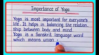 Essay on importance of yoga / Importance of yoga essay in english screenshot 5