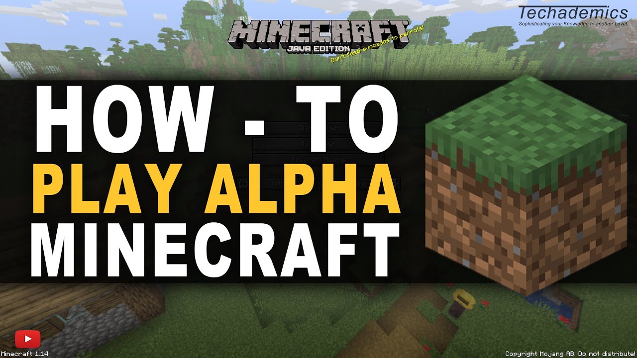 How To Play Alpha Minecraft - YouTube