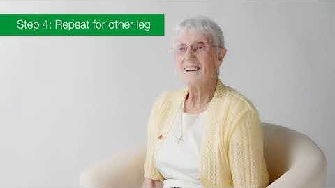 How to apply compression hosiery