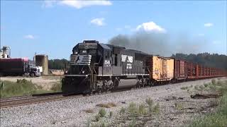 Ns 917 Loaded Rail Train W Sd70 Leading In Waynesboro, Ga 91918