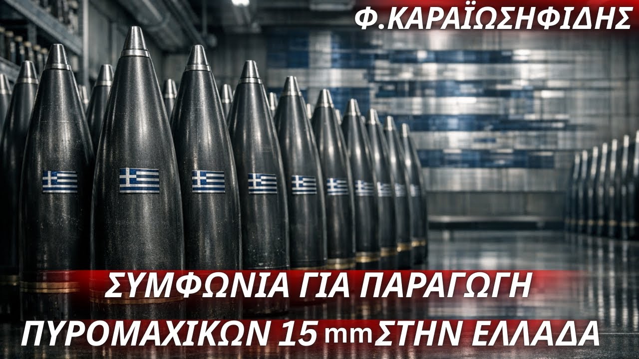 Φαίδων Καραϊωσηφίδης: Συμφωνία για παραγωγή  πυρομαχικών 155 mm στην Ελλάδα σε μεγάλες ποσότητες.