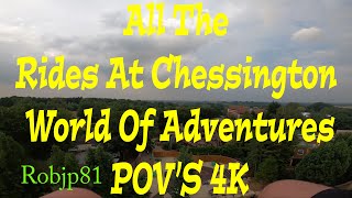 All The Rides At Chessington World Of Adventures POV 4K