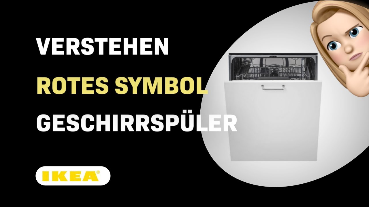Wie man das rote Symbol auf Ihrem Ikea RENODLAD Geschirrspüler versteht