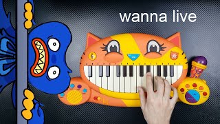 Wanna live MEME on CAT PIANO (Poppy Playtime)