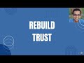 How to build or rebuild trust with senior management