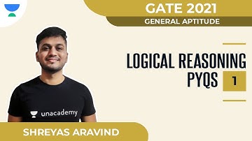 Logical Reasoning PYQs-1 | General Aptitude | GATE 2021 | Shreyas Aravind