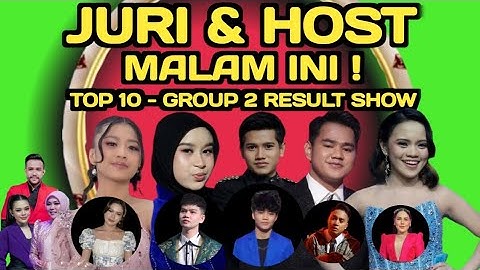 JURI DAN HOST KONSER SHOW TOP 10 GROUP 2 RESULT /  SIAPAKAH YANG AKAN TERSENGGOL ?