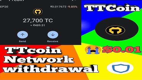 #TTcoin-Network withdraw process payment proof