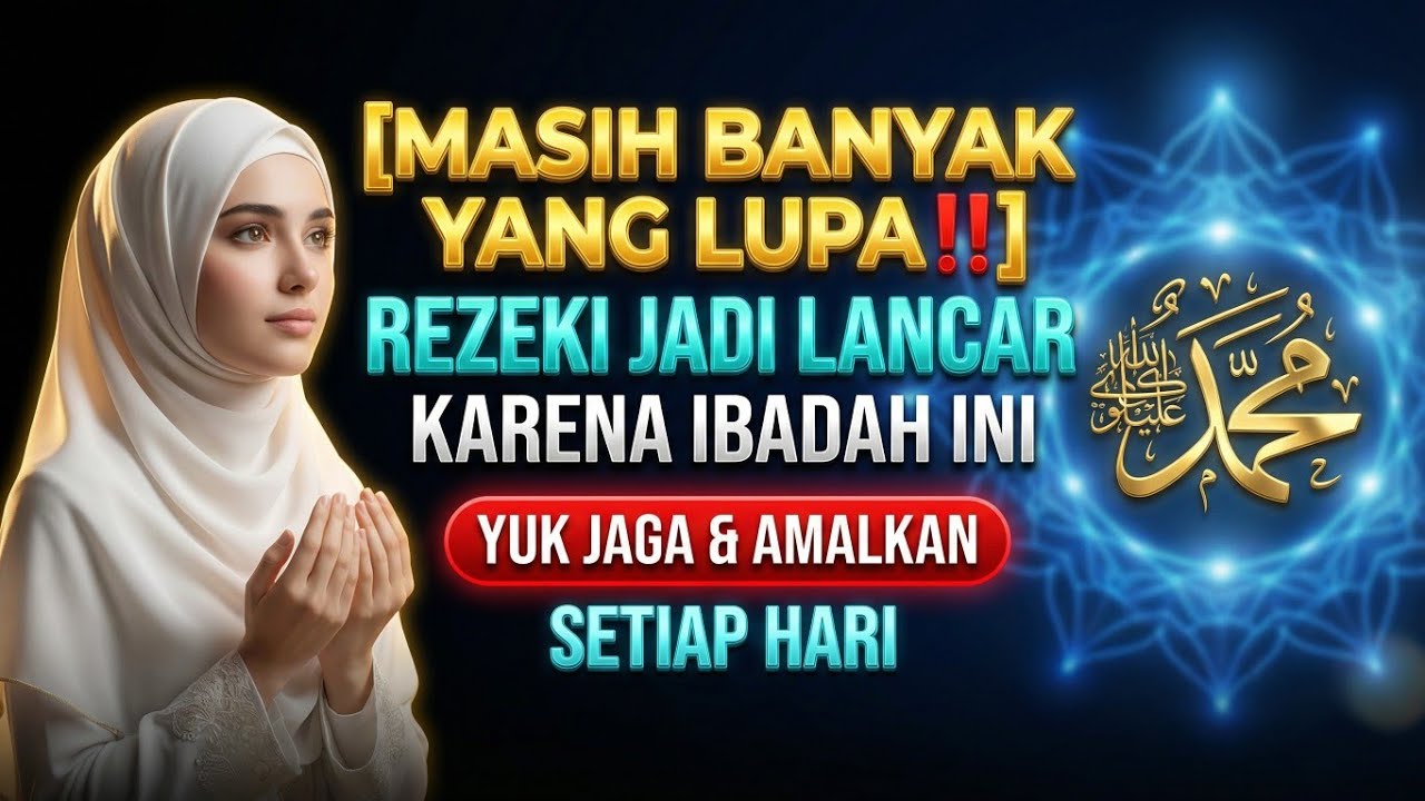MASIH BANYAK YANG LUPA‼️Rezeki Lancar Karena Ibadah IniYuk Jaga dan Amalkan Setiap Hari...