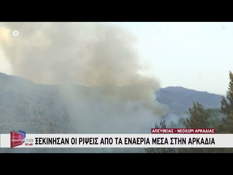 Ακόμη μία ολονύχτια μάχη με τα πύρινα μέτωπα στη Γορτυνία -Ξεκίνησαν ρίψεις τα εναέρια μέσα