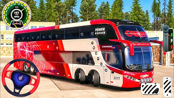 New Extreme Coach Bus Driving 3D - Real Bus Simulator Games Bus Game 2025 Android Gameplay