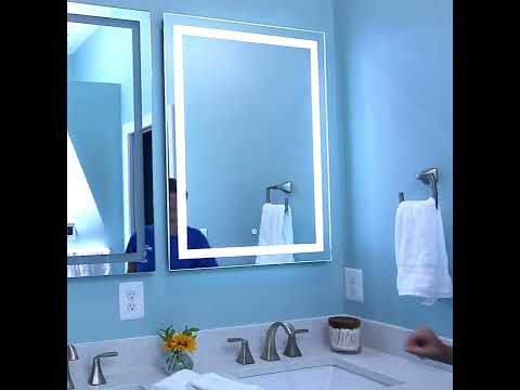 Videó: Hátsó megvilágítású fürdőszobai tükrök holografikus hatással