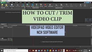 How to Cut or Trim Videoclip VideoPad editor screenshot 5