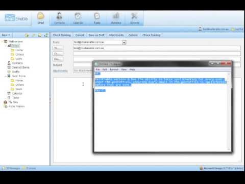 MailEnable Video: Webmail - Force Spell-Check Before Send