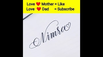 Cursive Handwriting Tutorial | Cursive Writing |Sushmita calligraphy| #shorts #viralvideo