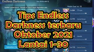 Tips Endles Darkness mla terbaru Oktober 2021 lantai 1 sampai 30 - Mobile legends adventure