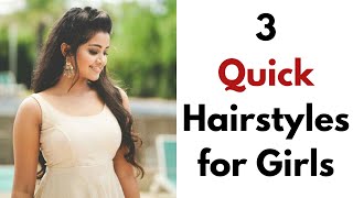 Quick &amp; Easy 2 Minute Hairstyle | Simple &amp; Cute Hairstyles for Medium Hair 2022 | KGS Hairstyle