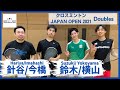 【Crossminton】Suzuki/Yokoyama vs Imahashi/Hariya | Open Doubles | Japan Open 2021 (Oct 26)