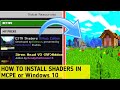How to install shaders in Minecraft PE and Windows 10 easily
