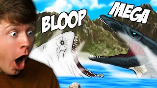 Reacting to BLOOP vs MEGA MOSASAURUS!