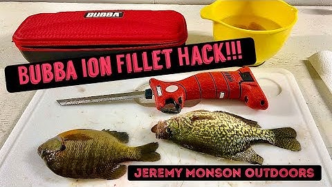 Bubba Ion HACK for cleaning panfish!!! (Tips on how to clean panfish with electric fillet knife)