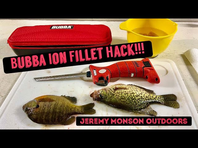 Bubba Ion HACK for cleaning panfish!!! (Tips on how to clean panfish with  electric fillet knife) 