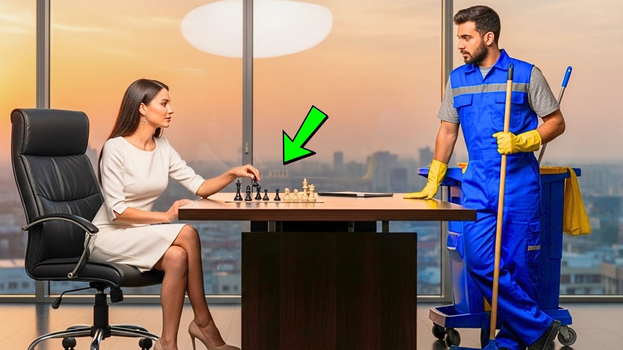 “SATRANÇTA BENİ YENERSEN SENİNLE EVLENİRİM” DİYE ALAY ETTİ CEO. AMA TEMİZLİKÇİ ESKİ BİR ŞAMPİYONDU