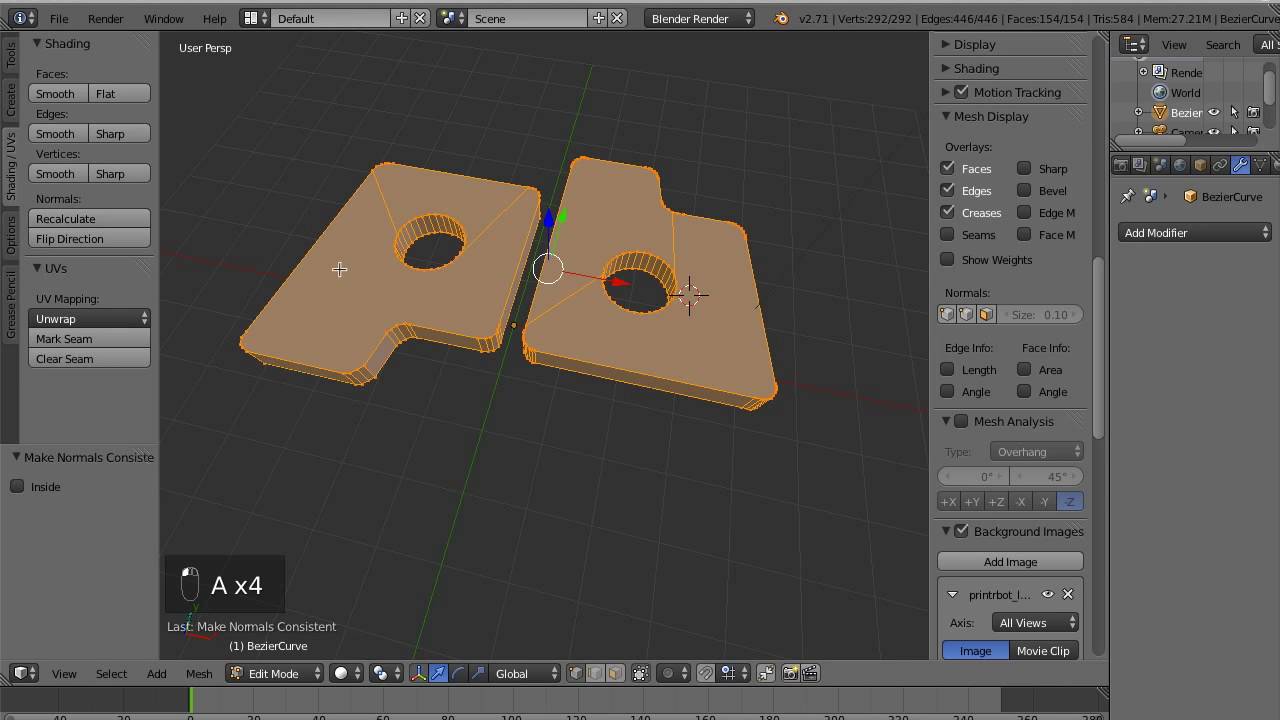 preparing stl file for 3d printing blender