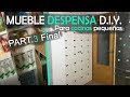 Mueble de cocina, despensa (Part 3 - final), las puertas – Ordenar la cocina | DIY | español