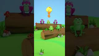 5 rane piccole 🐸 | Video educativi per bambini | HeyKids #shorts