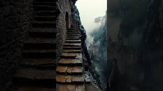 TOWARDS DREAM 🌒💫#darkfantasy #goldenbrown #medieval #castle#fyp#love #aiart #live #ghost #nature