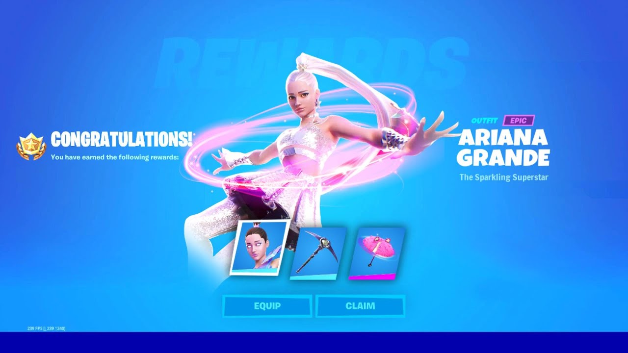 The ARIANA GRANDE Skin is NOW in Fortnite! YouTube