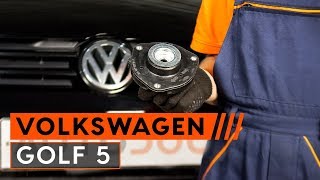 Jak wymienić poduszka amortyzatora w VW GOLF 5 TUTORIAL | AUTODOC