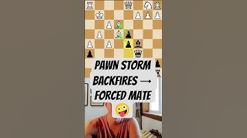 Pawn Storm Backfires → Forced Mate  #chess