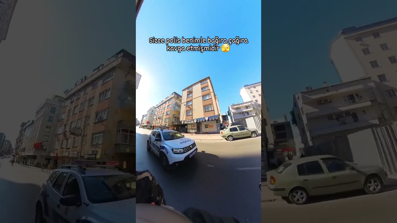POLİS MOTORCU İLE BAĞIRARAK TARTIŞIYOR!! 