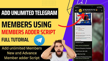 How to Add Unlimited Members in Telegram group | Unlimited telegram member adder